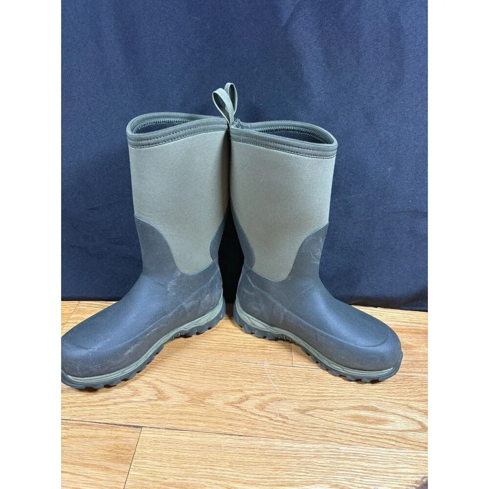 Muck Boots Kids Chore Classic Waterproof Boots, Black, Size 3 Green Tall
